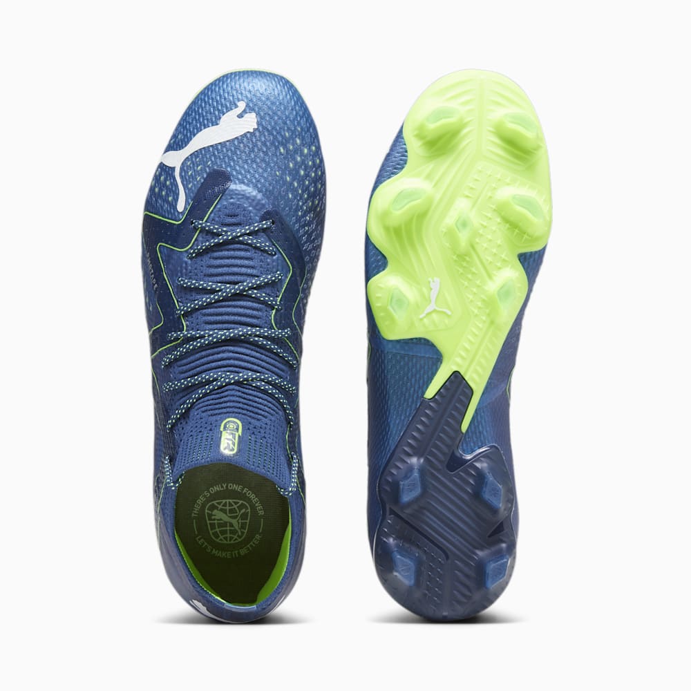 Puma FUTURE ULTIMATE FG/AG Soccer Cleats - Persian Blue-White-Pro Green