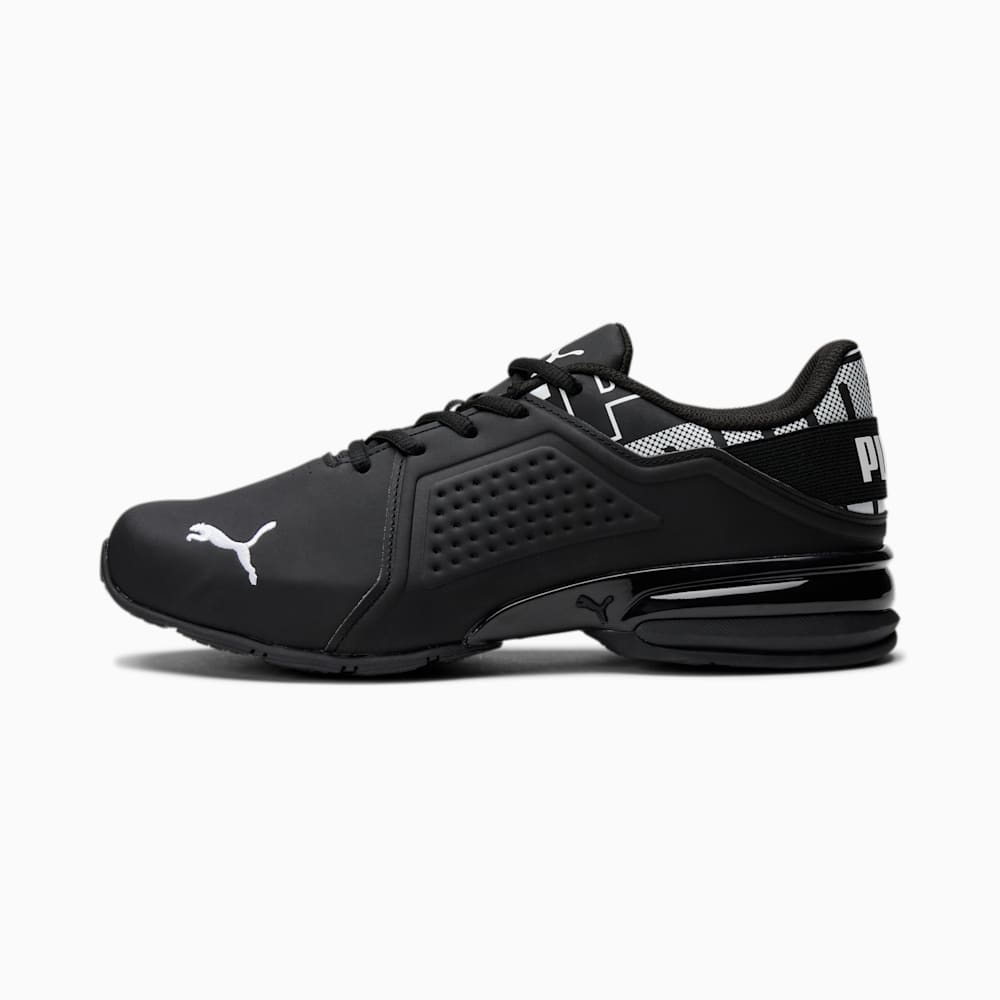 Puma Viz Runner Repeat Running Sneakers - Black-White