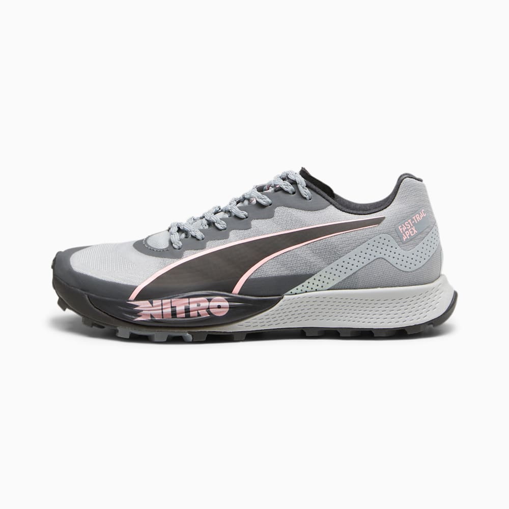 Puma SEASONS Fast-Trac Apex NITRO™ Running Shoes - Koral Ice-Cool Mid Gray-Black