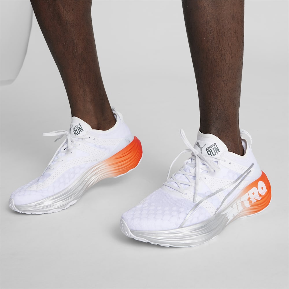 Puma ForeverRun NITRO™ Running Shoes - White-Silver-Cherry Tomato