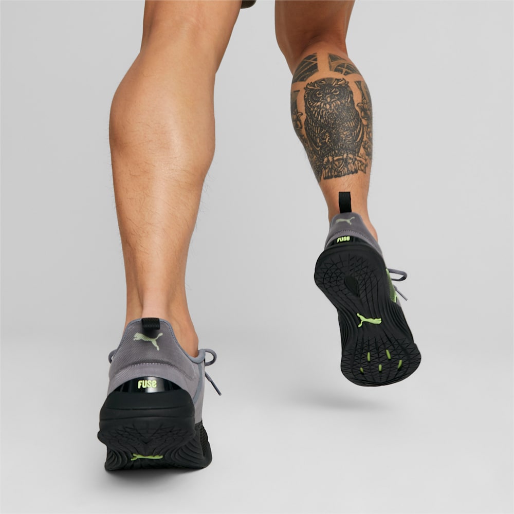Puma Fuse 2.0 Training Shoes - Black-Gray Tile-Fast Yellow