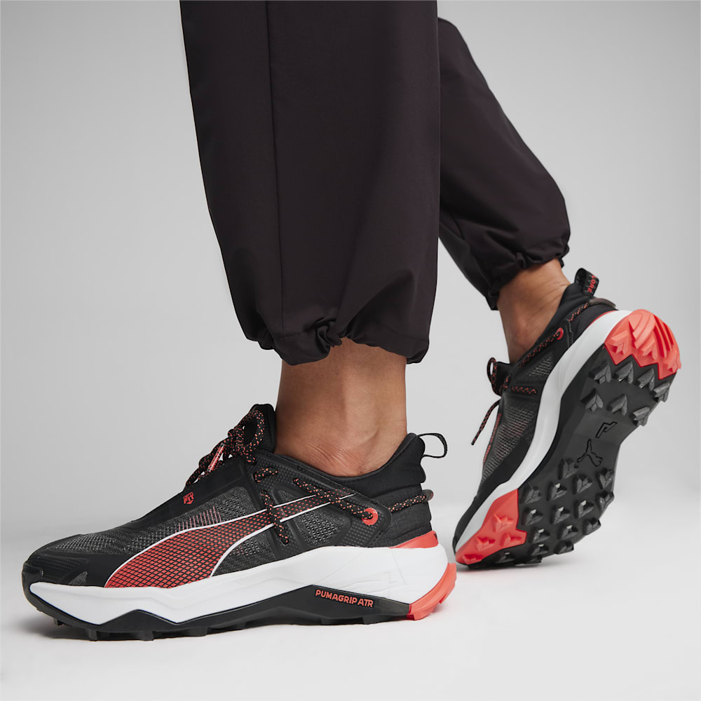 Puma SEASONS Explore NITRO™ Hiking Shoes - Black-Active Red-Silver Mist