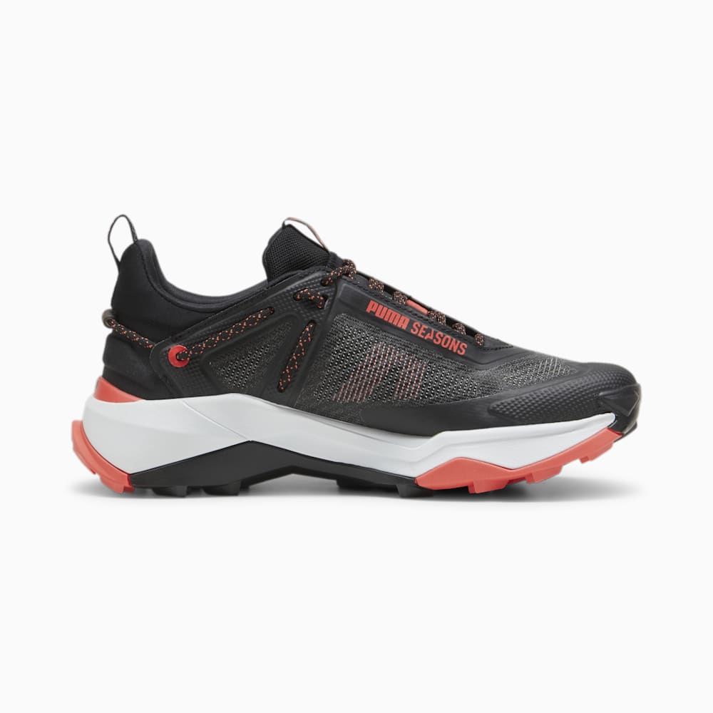 Puma SEASONS Explore NITRO™ Hiking Shoes - Black-Active Red-Silver Mist