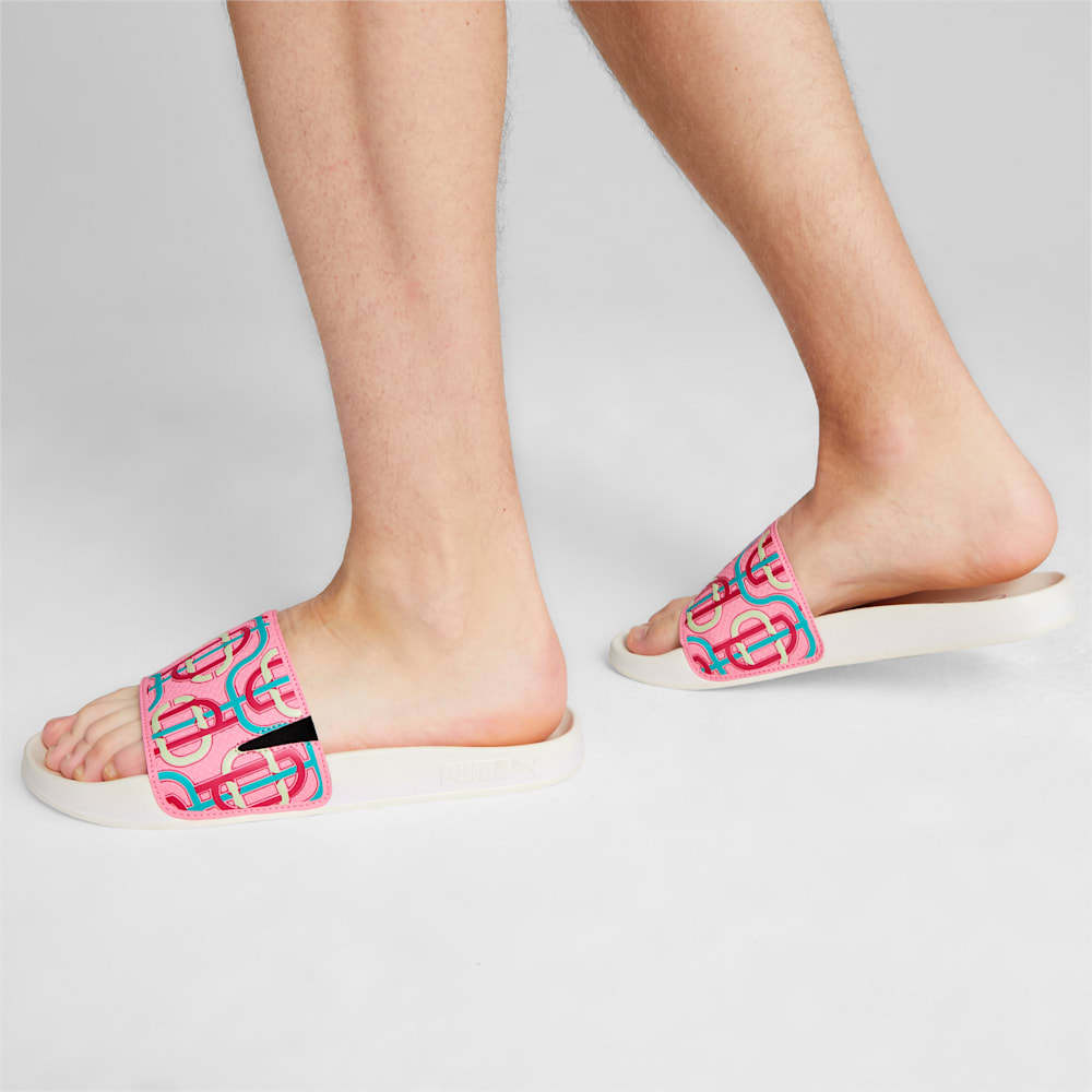 Puma x PALM TREE CREW Leadcat 2.0 Slides - Strawberry Burst-Pinktastic-Spectra Green-Warm White