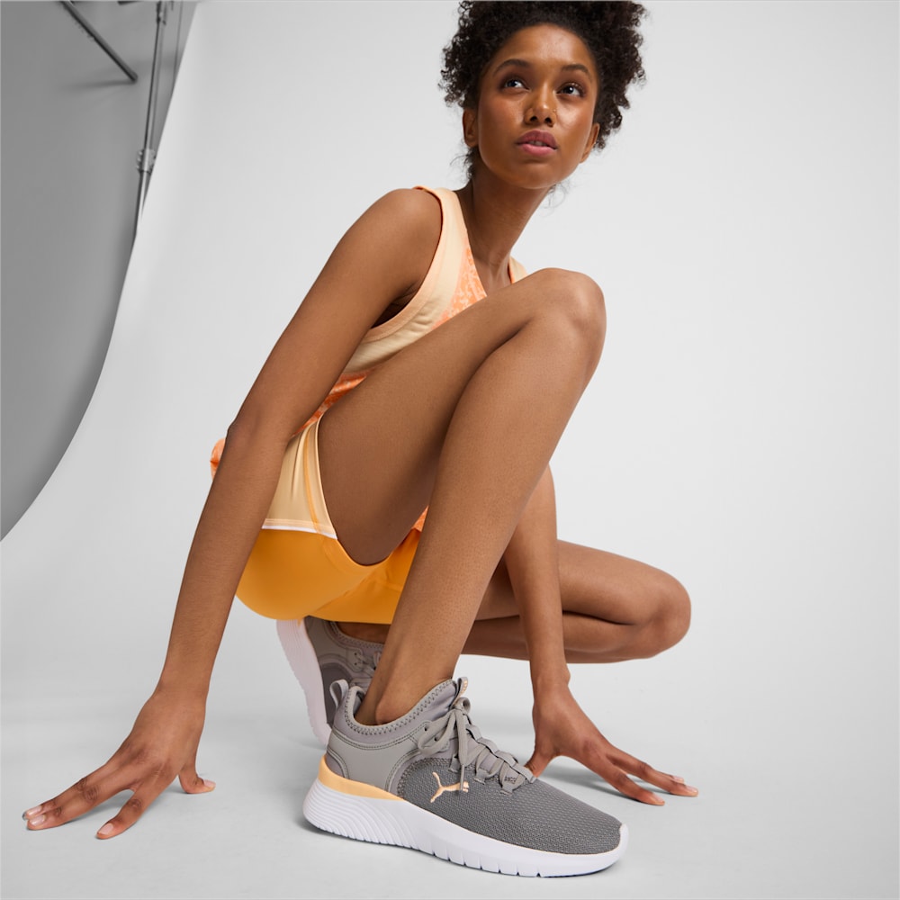 Puma Starla Training Shoes - Stormy Slate-Peach Fizz-White