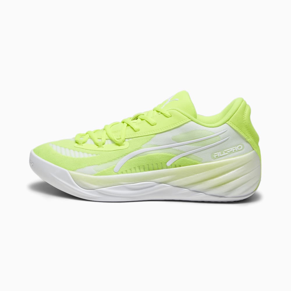 Puma All-Pro NITRO Basketball Shoes - Lime Squeeze-White