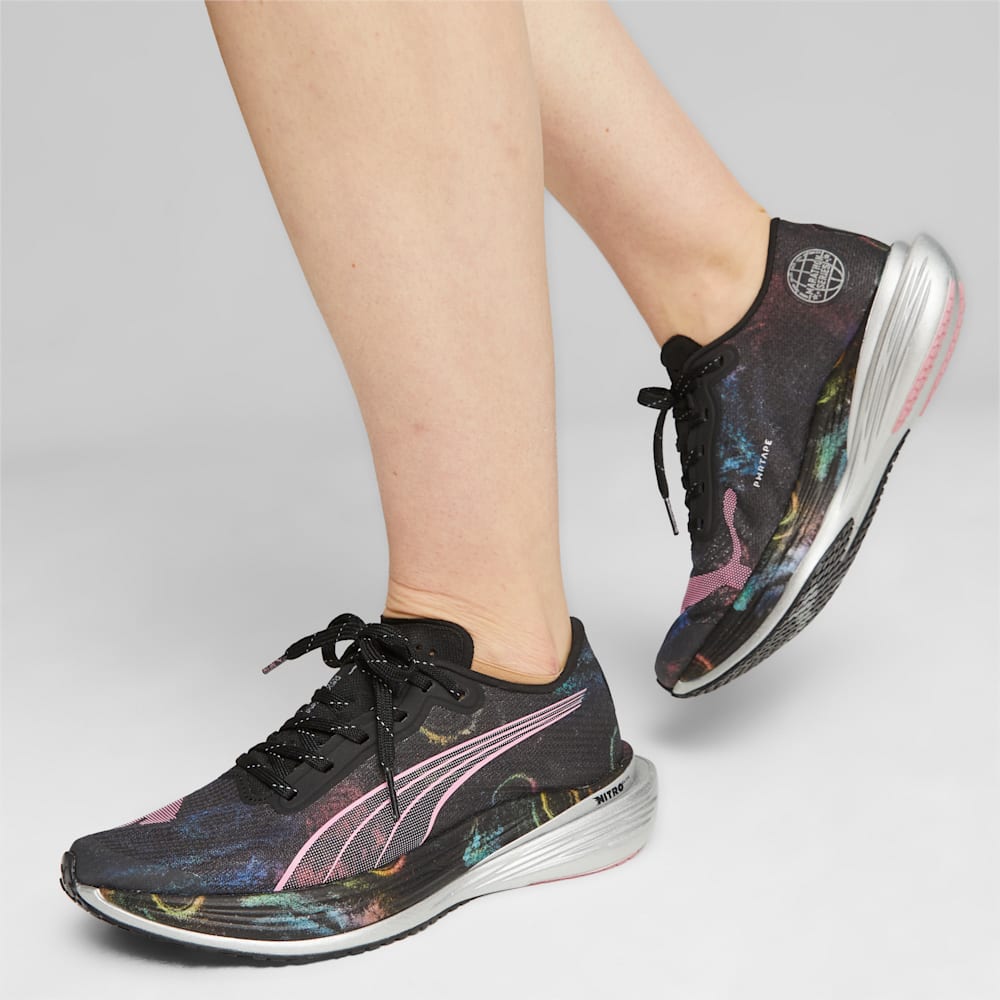 Puma Deviate NITRO™ Elite 2 \'Marathon Series\' Running Shoes - Black-Strawberry Burst-Yellow Blaze