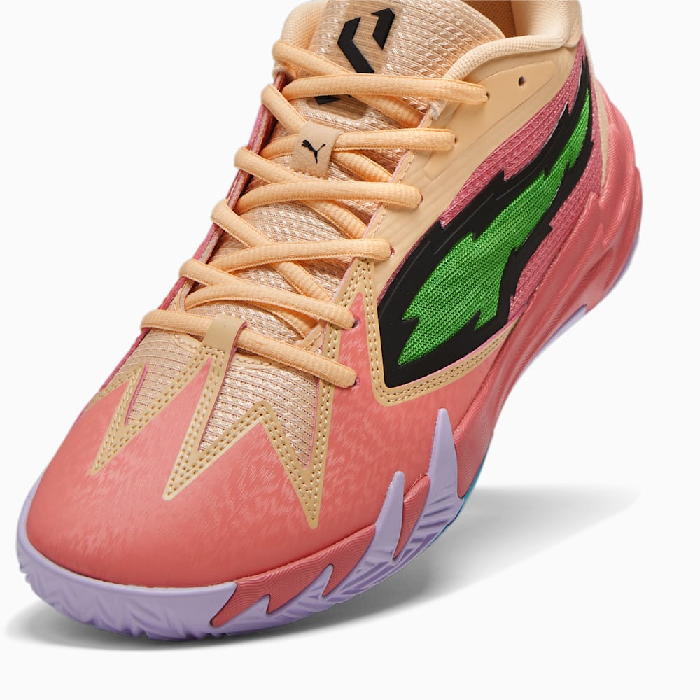 Puma Scoot Zeros Georgia Peach Basketball Shoes - Passionfruit-Green-Peach Fizz
