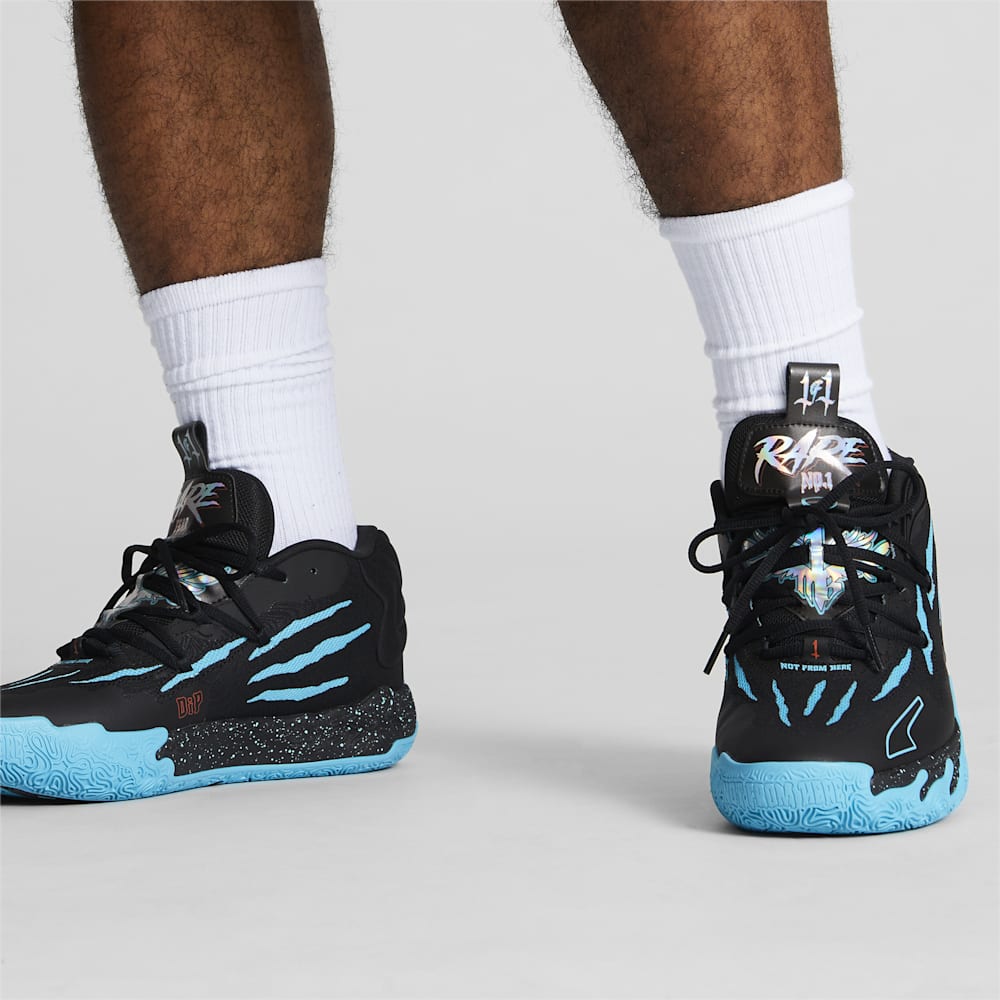 Puma x LAMELO BALL MB.03 Blue Hive Basketball Shoes - Black-Bright Aqua
