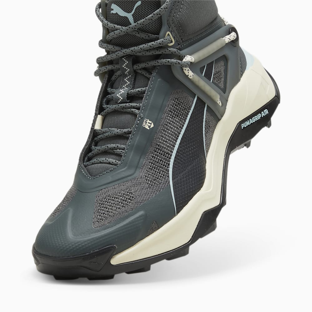 Puma Explore NITRO™ Mid Hiking Shoes - Mineral Gray-Turquoise Surf-Sugared Almond